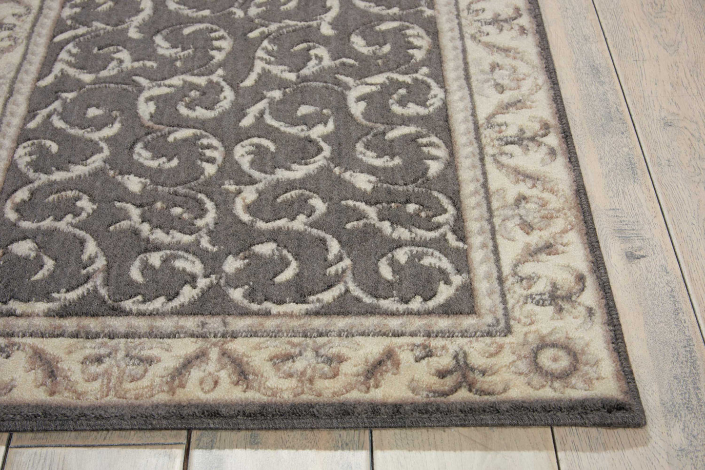 Nourison Home Somerset ST02 Charcoal  Traditional Machinemade Rug