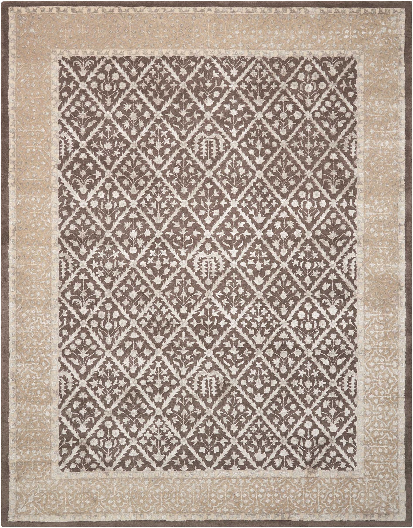 Nourison Home Symphony SYM05 Charcoal  Traditional Tufted Rug