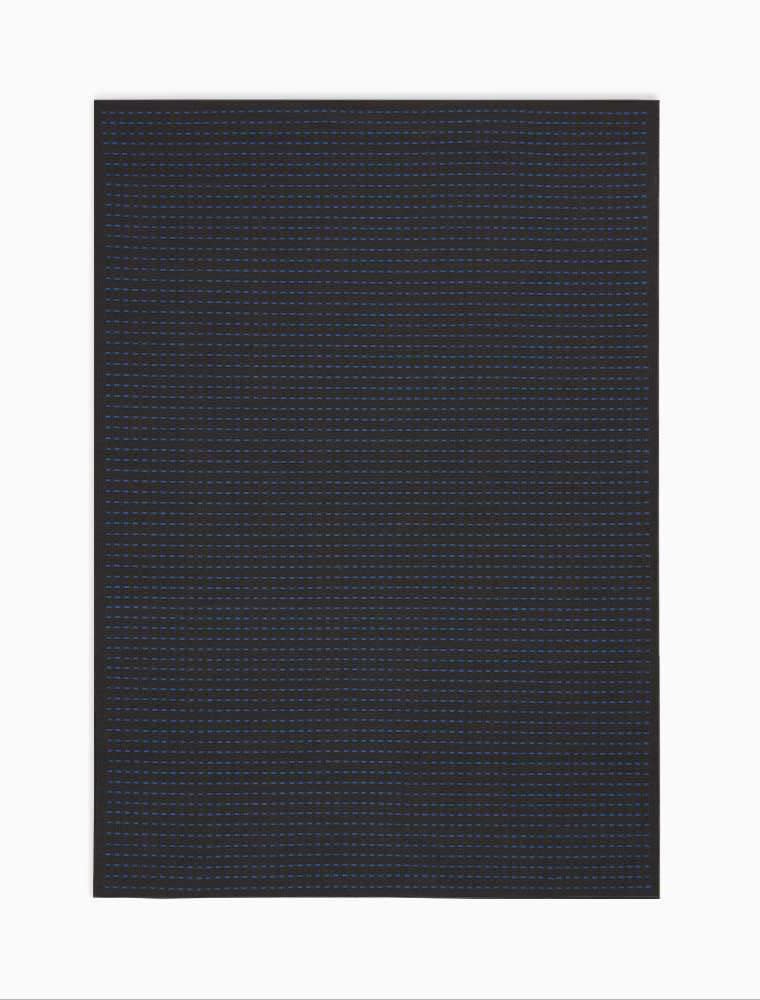 Calvin Klein Seattle CK740 Black Cobalt  Contemporary Woven Rug