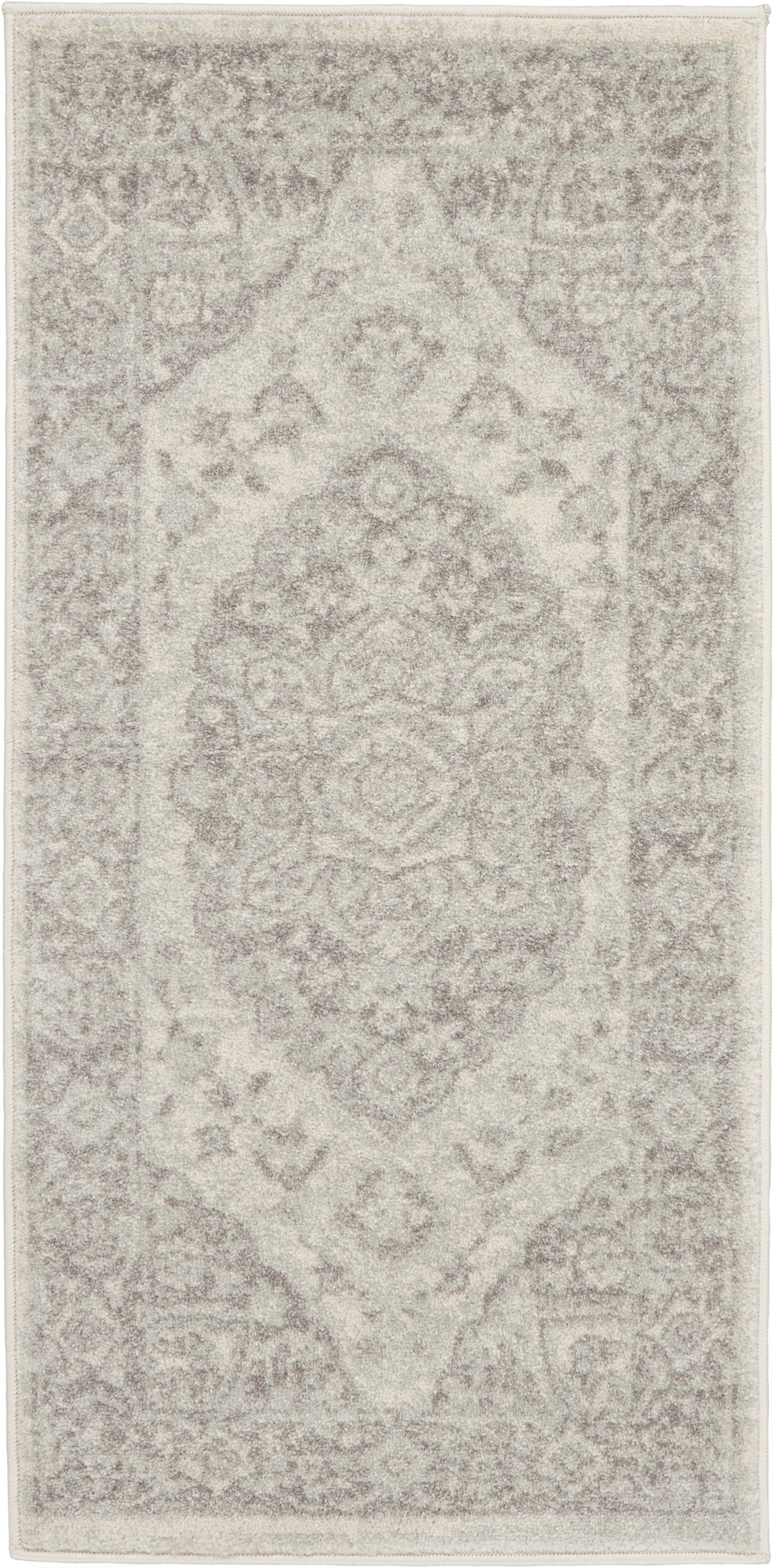 Nourison Home Tranquil TRA05 Ivory Grey Traditional Machinemade Rug