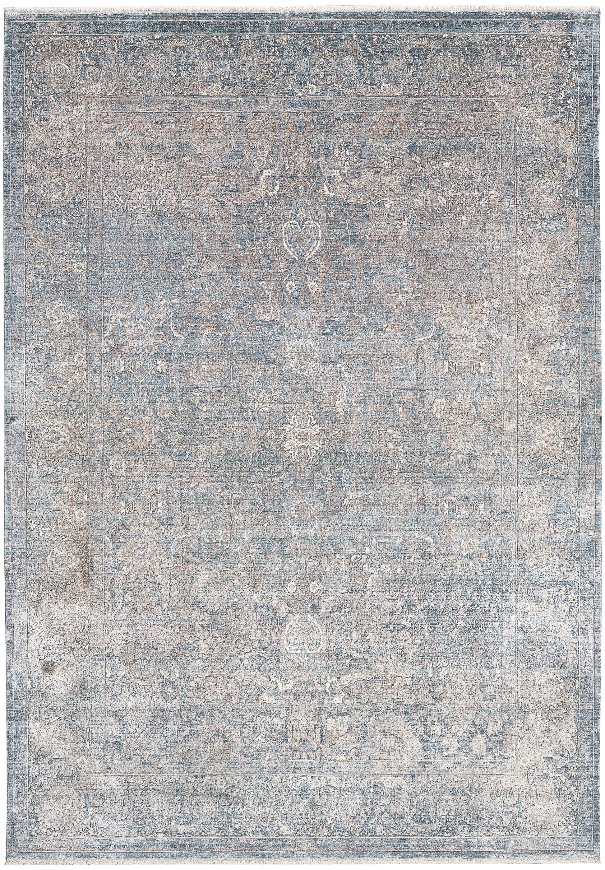 Nourison Home Starry Nights STN01 Cream Blue Traditional Woven Rug