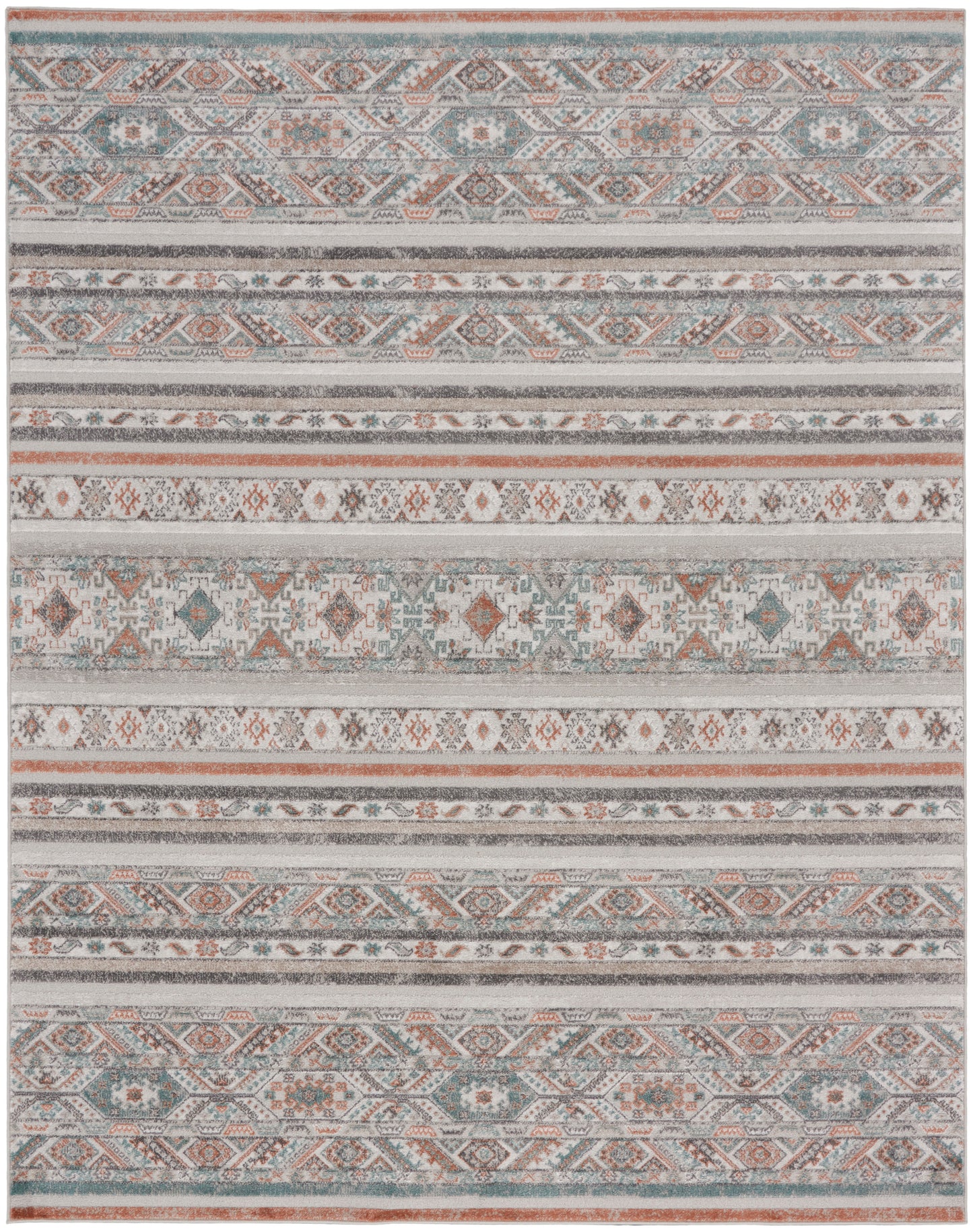 Nourison Home Thalia THL03 Grey Multicolor  Transitional Machinemade Rug