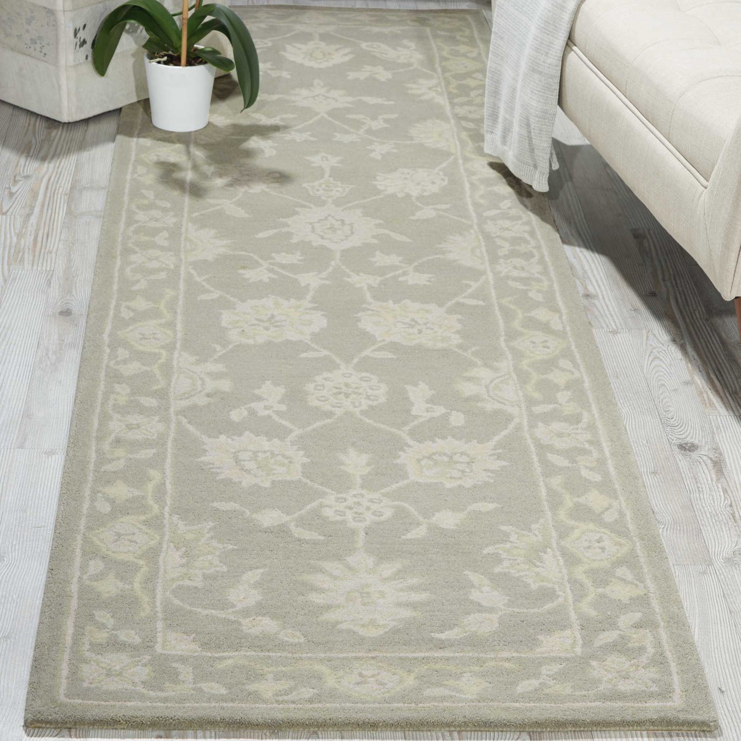 Nourison Home Zephyr ZEP02 Light Taupe  Traditional Tufted Rug