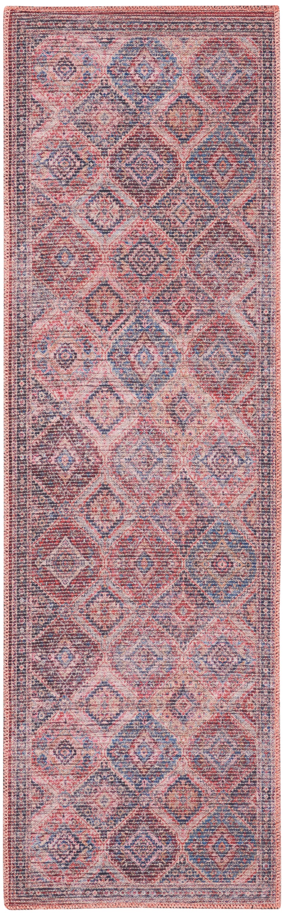 Nicole Curtis Machine Washable Series 1 SR103 Multicolor  Traditional Machinemade Rug