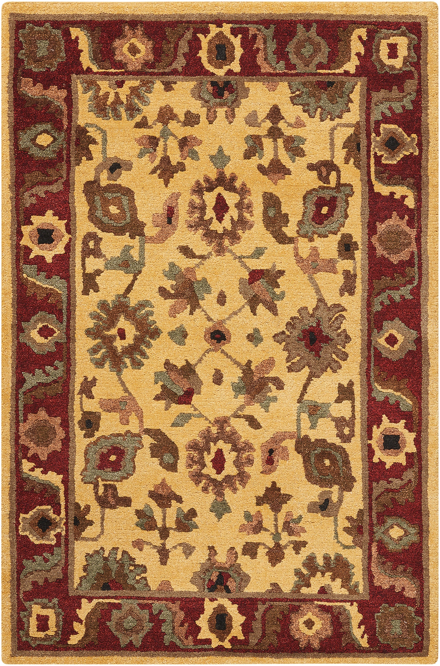 Nourison Home Tahoe TA08 Gold Traditional Knotted Rug