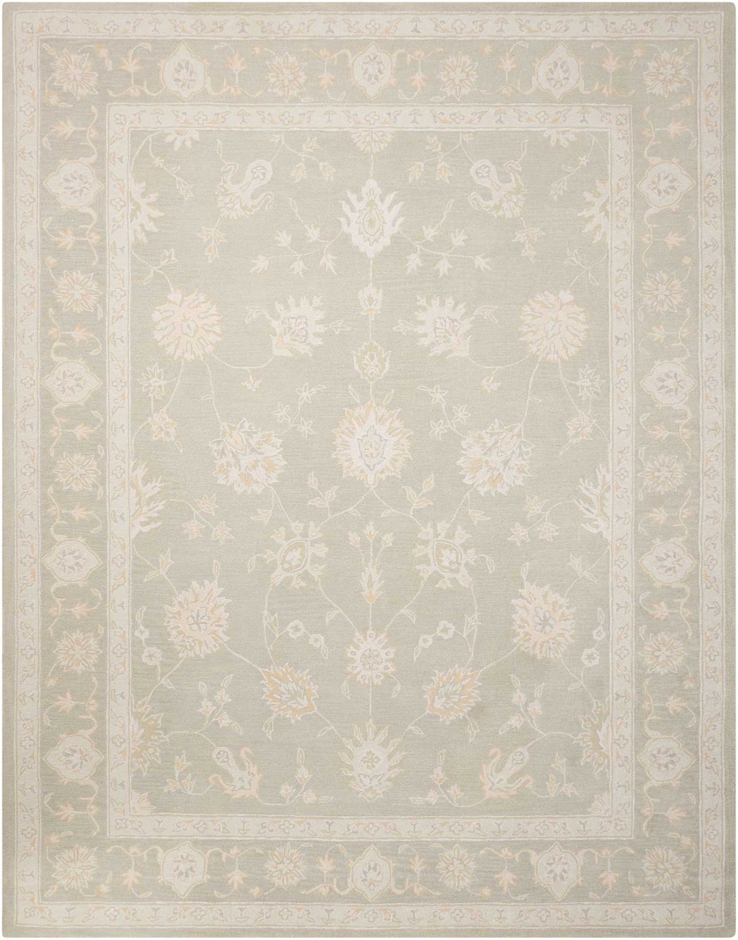 Nourison Home Zephyr ZEP02 Silver  Traditional Tufted Rug