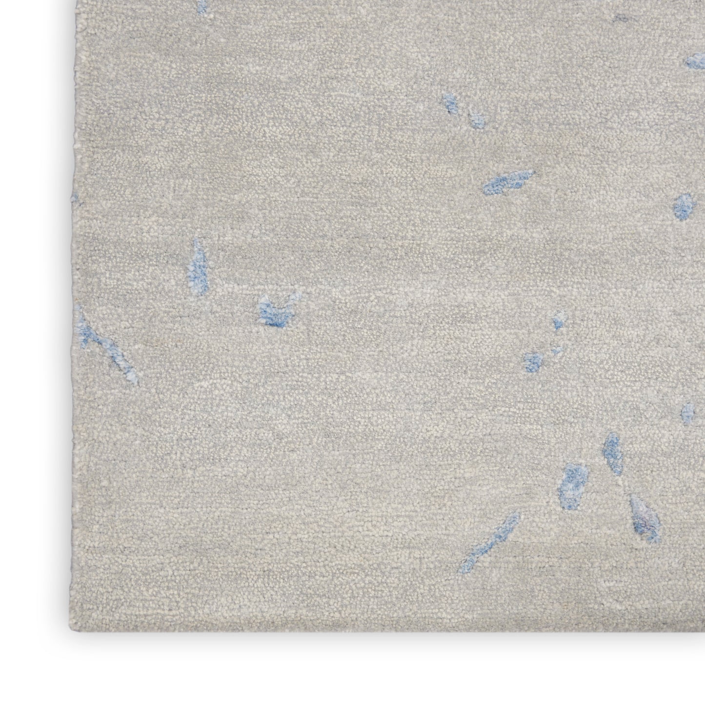 Nourison Home Silk Shadows SHA18 Grey Blue  Contemporary Knotted Rug
