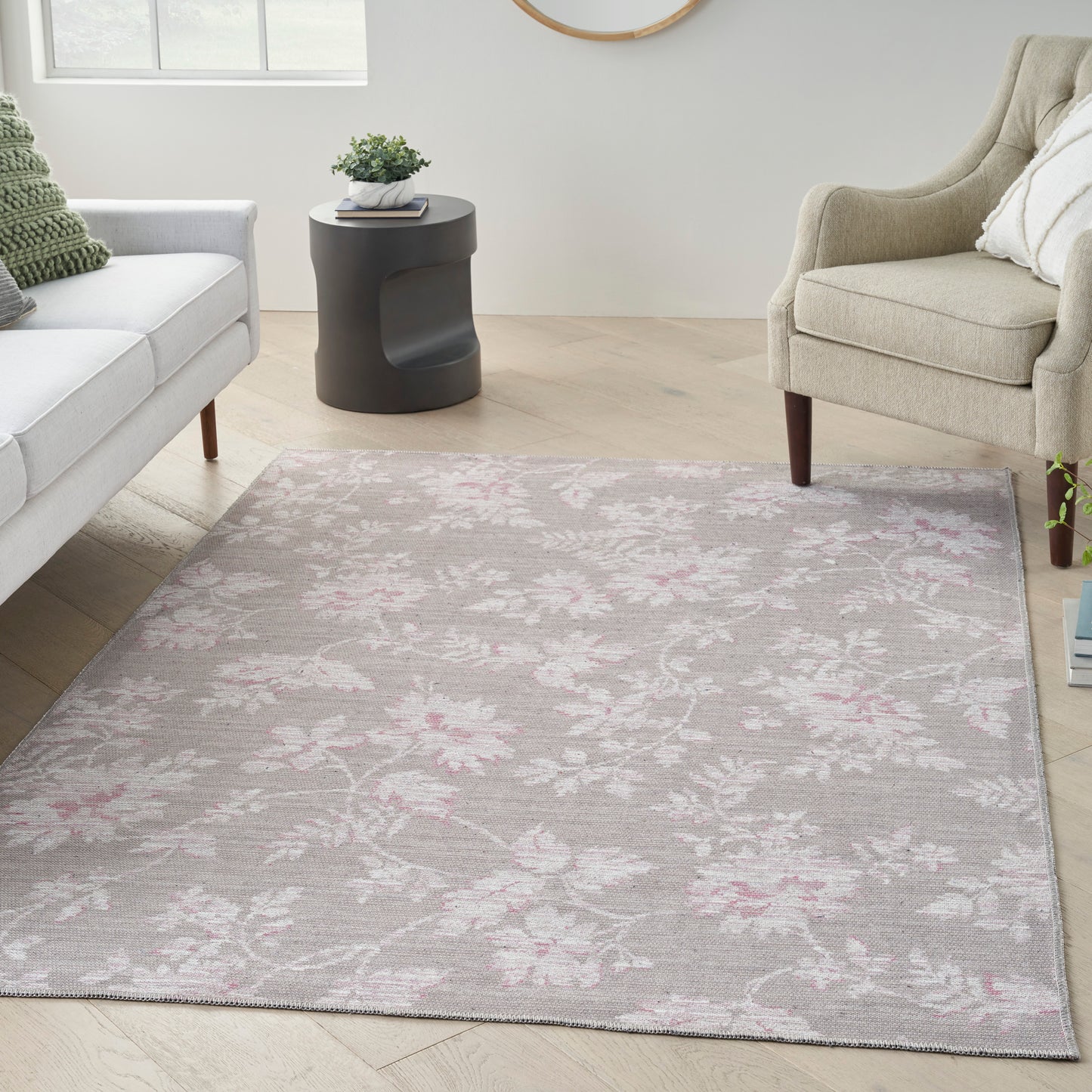 Waverly Washables Collection WAW02 Natural  Contemporary Machinemade Rug