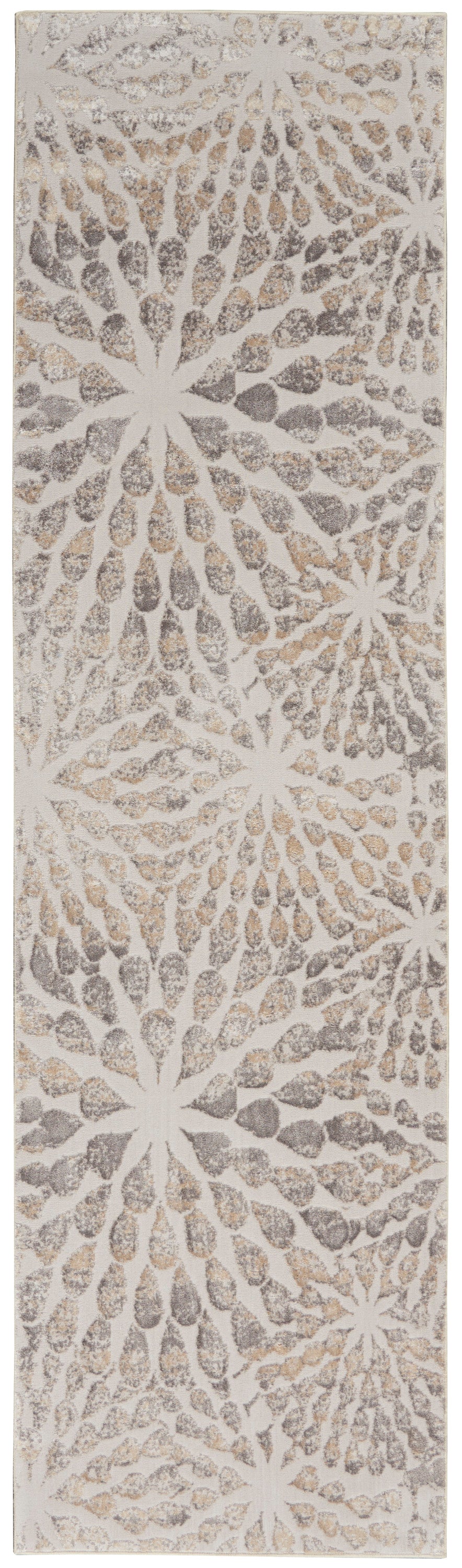 Nourison Home Silky Textures SLY07 Ivory Beige Contemporary Machinemade Rug