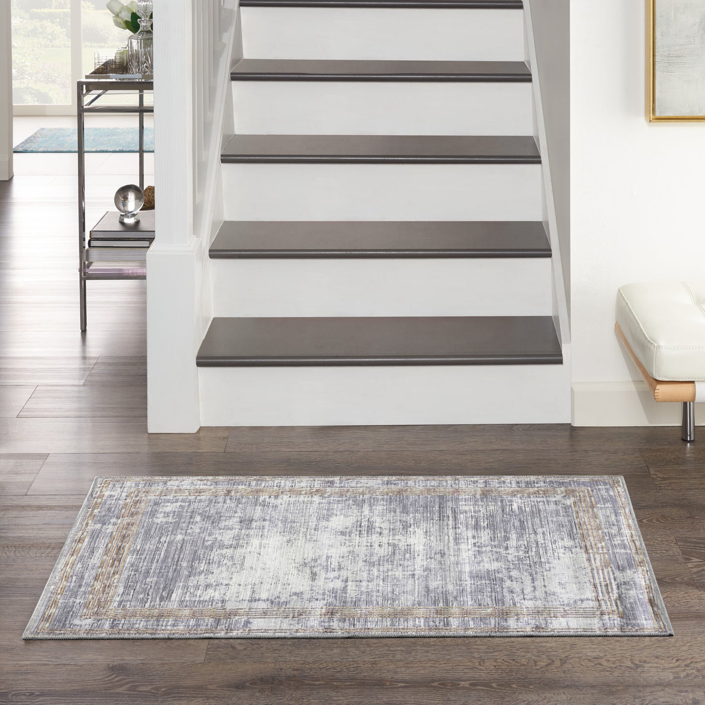 Inspire Me! Home Décor Daydream DDR03 Silver  Contemporary Machinemade Rug