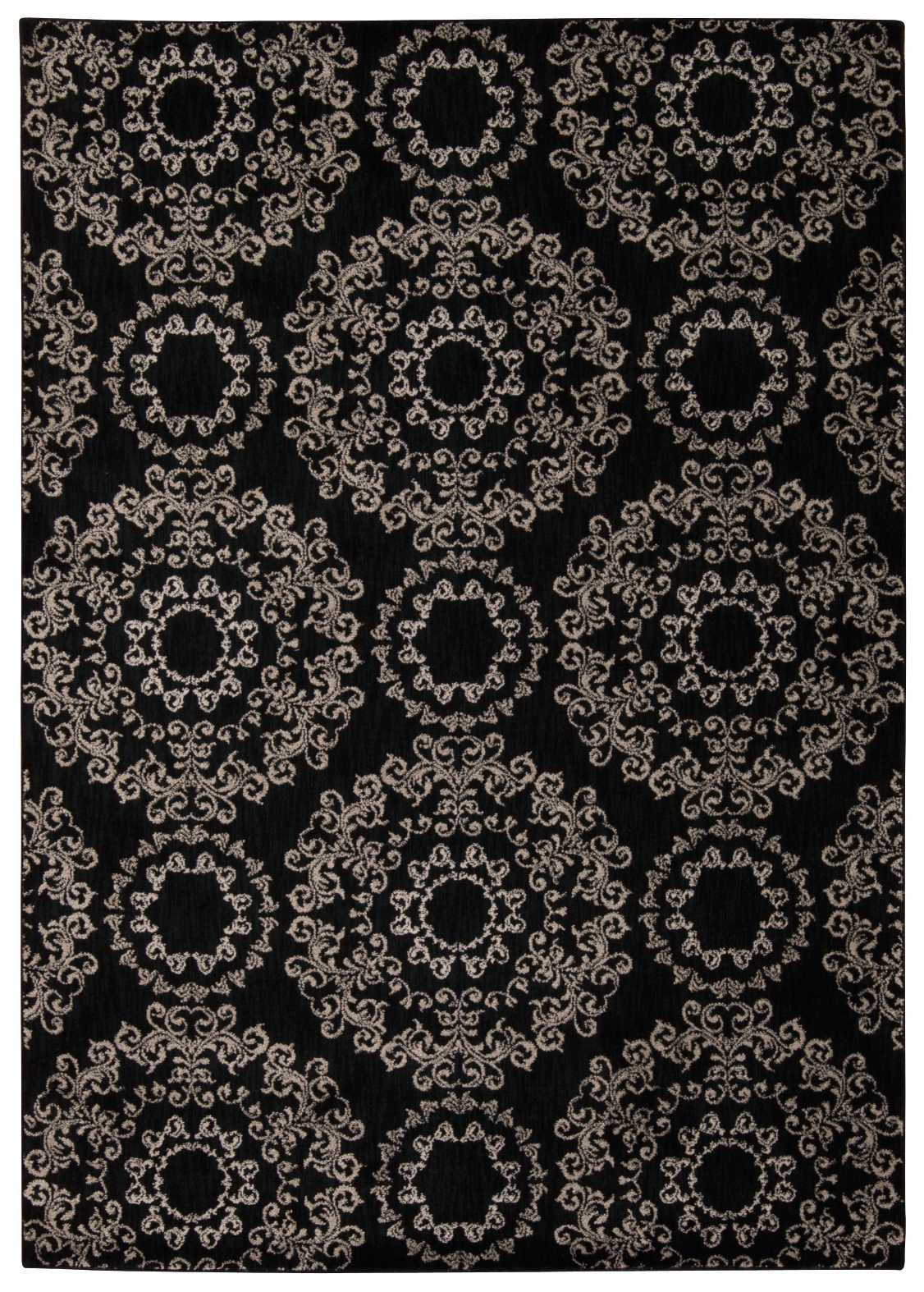 Nourison Home Tranquility TNQ03 Black Transitional Machinemade Rug