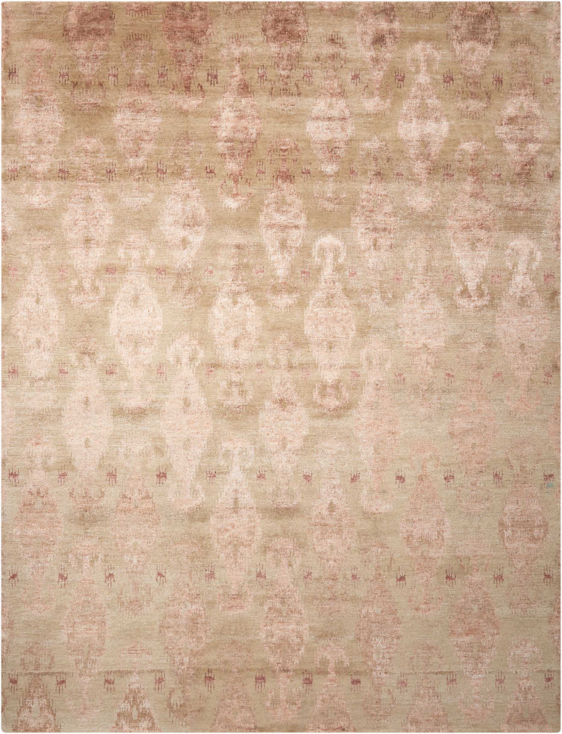 Nourison Home Silk Shadows SHA08 Sand Transitional Knotted Rug