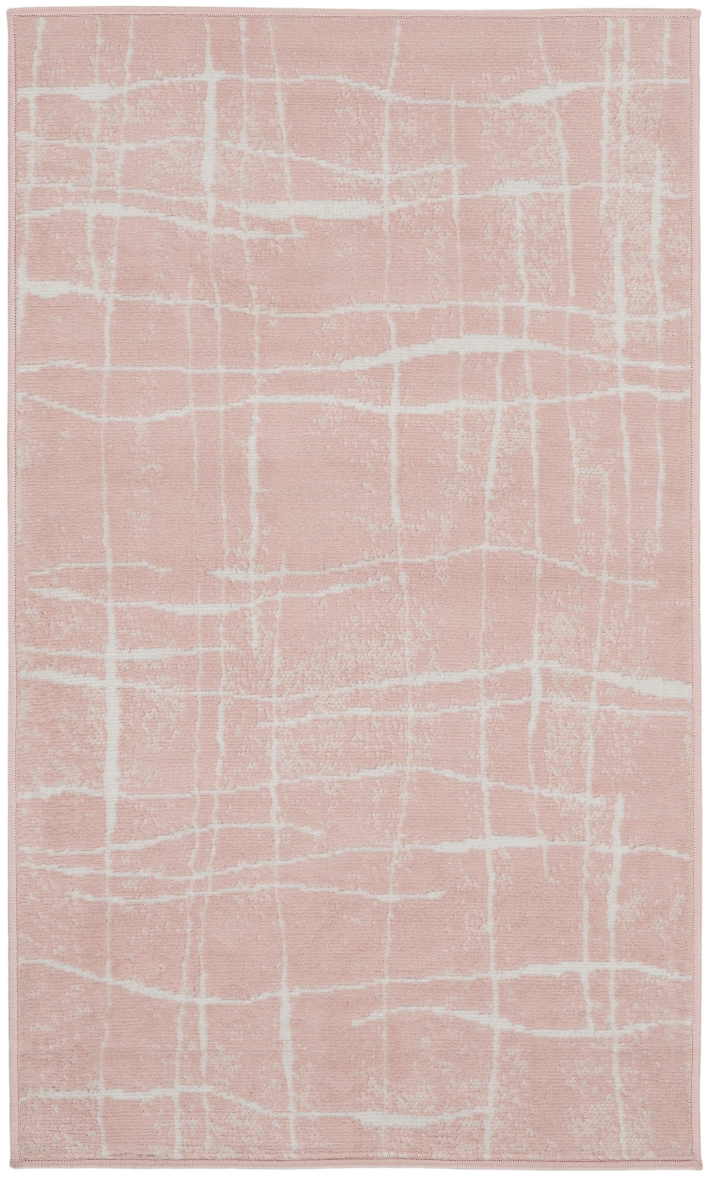 Nourison Home Whimsicle WHS09 Pink Ivory  Contemporary Machinemade Rug
