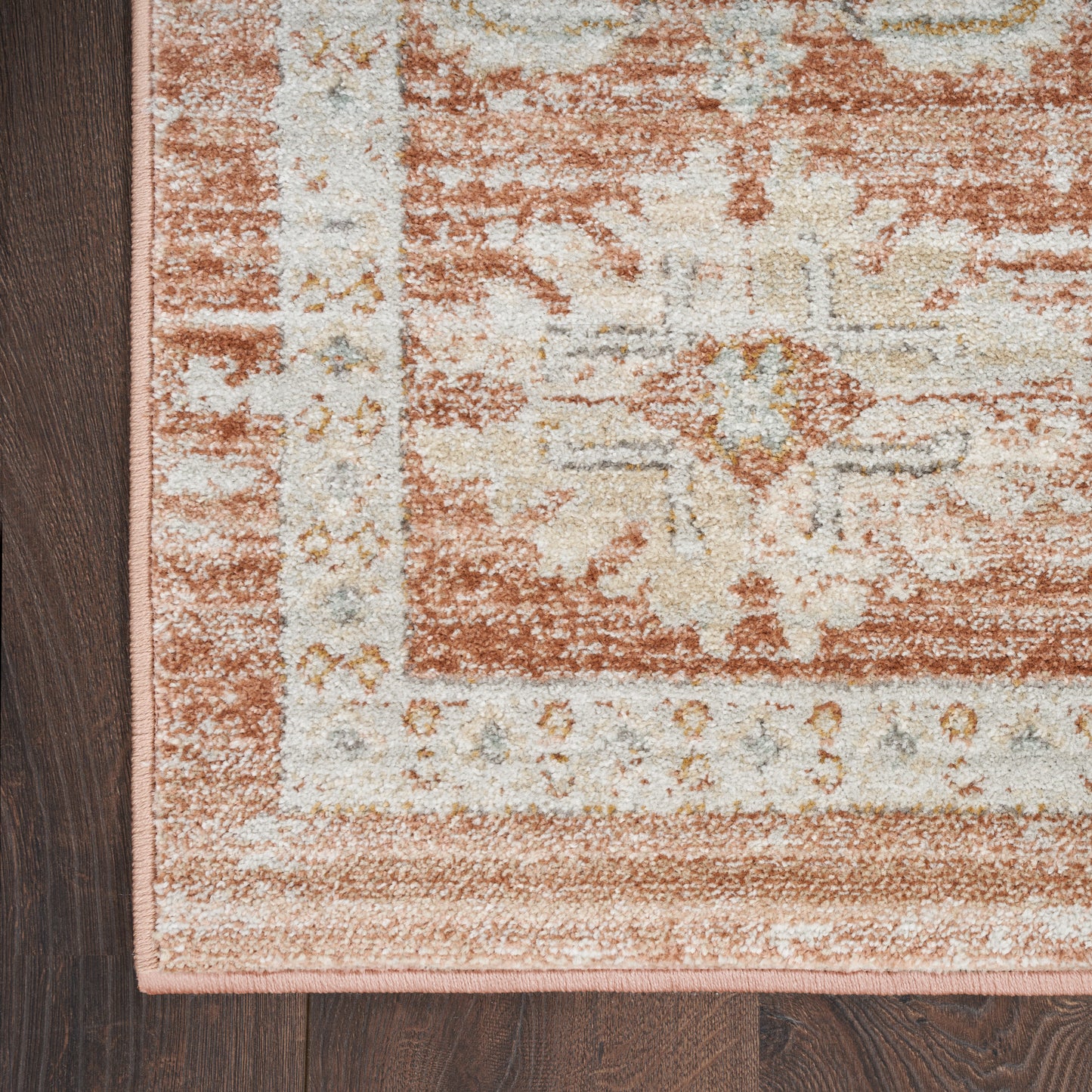 Nourison Home Oases OAE01 Terracotta  Traditional Machinemade Rug