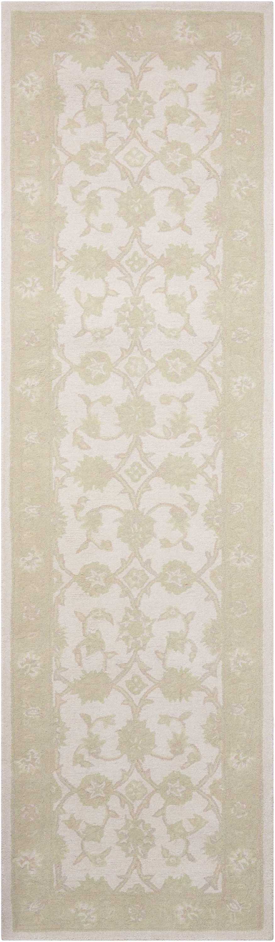 Nourison Home Zephyr ZEP01 Ivory Green Traditional Tufted Rug