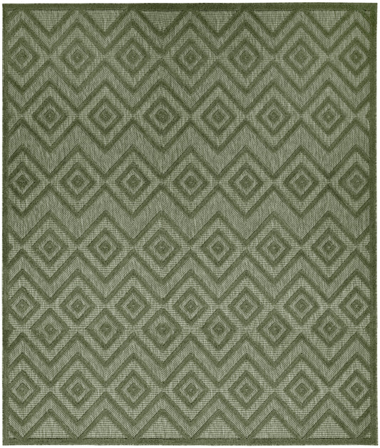 Nourison Home Versatile NRV01 Green  Contemporary Flat Weave Rug