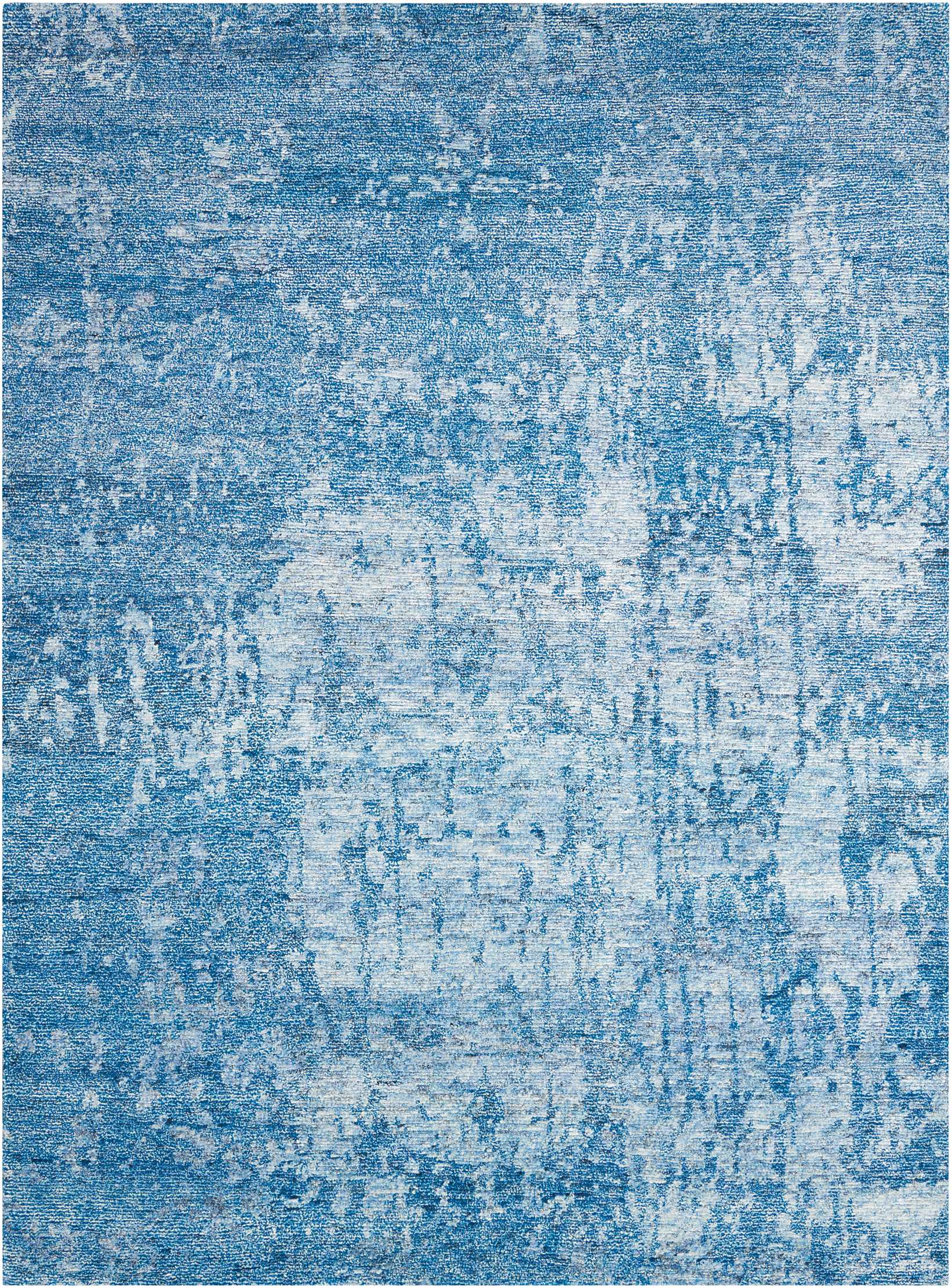 Nourison Home Silk Shadows SHA10 Ocean Transitional Knotted Rug