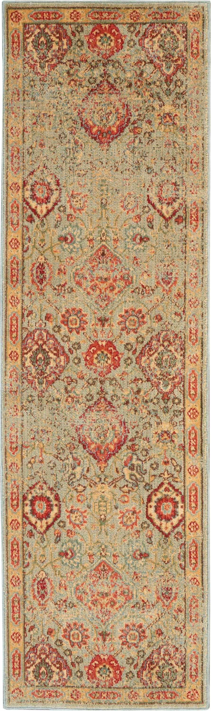 Nourison Home Somerset ST90 Light Green  Traditional Machinemade Rug