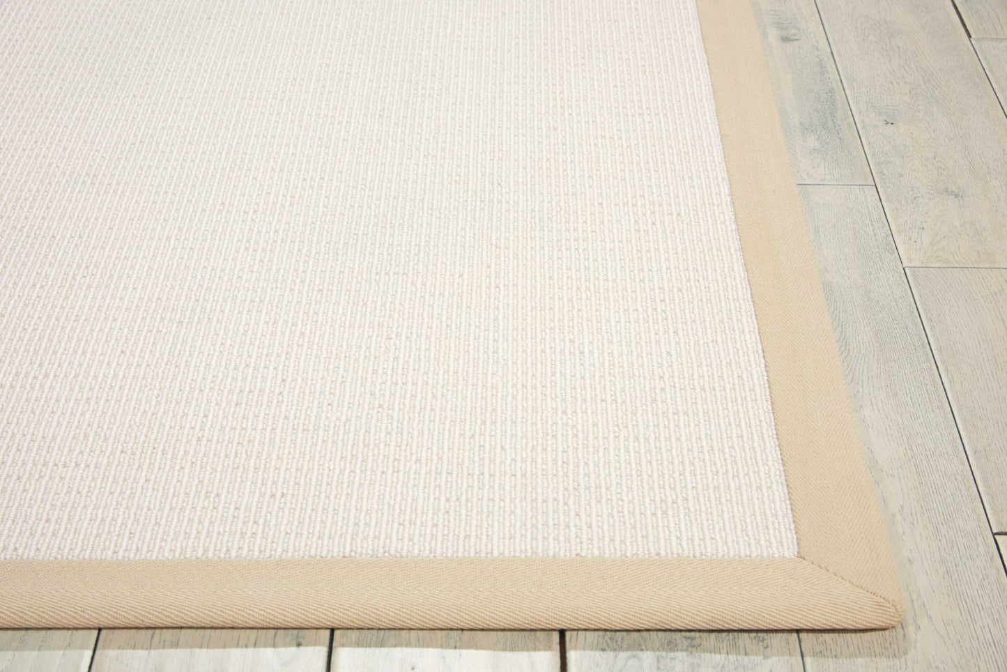 Nourison Home Sisal Soft SSF02 White  Contemporary Tufted Rug
