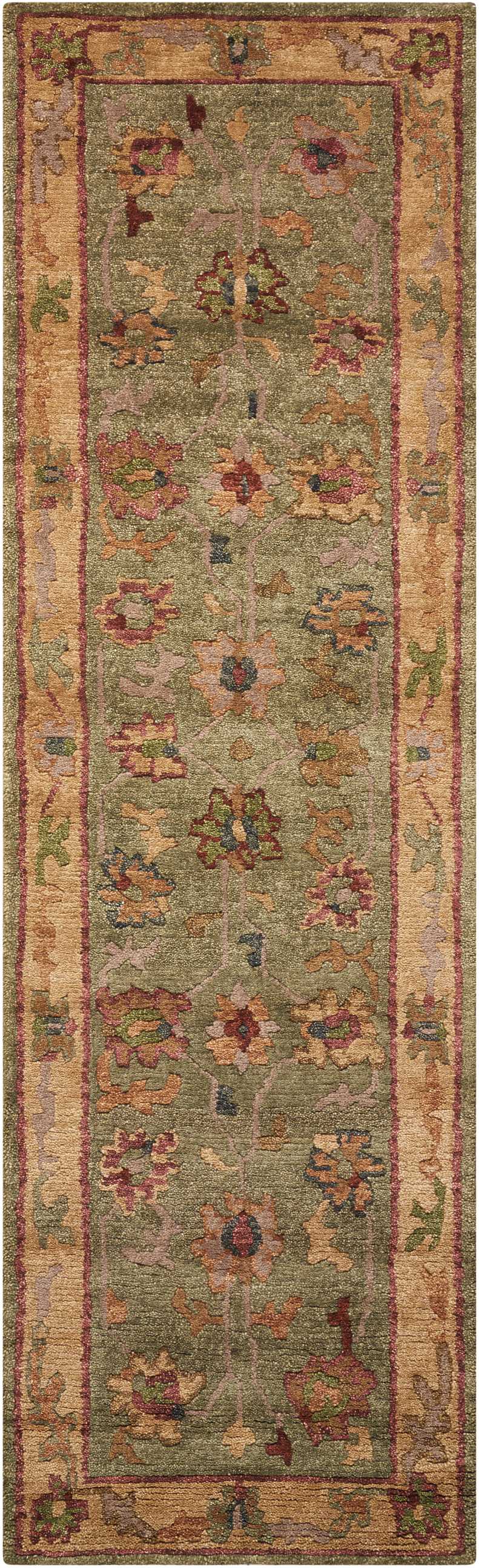Nourison Home Tahoe TA03 Green Traditional Knotted Rug