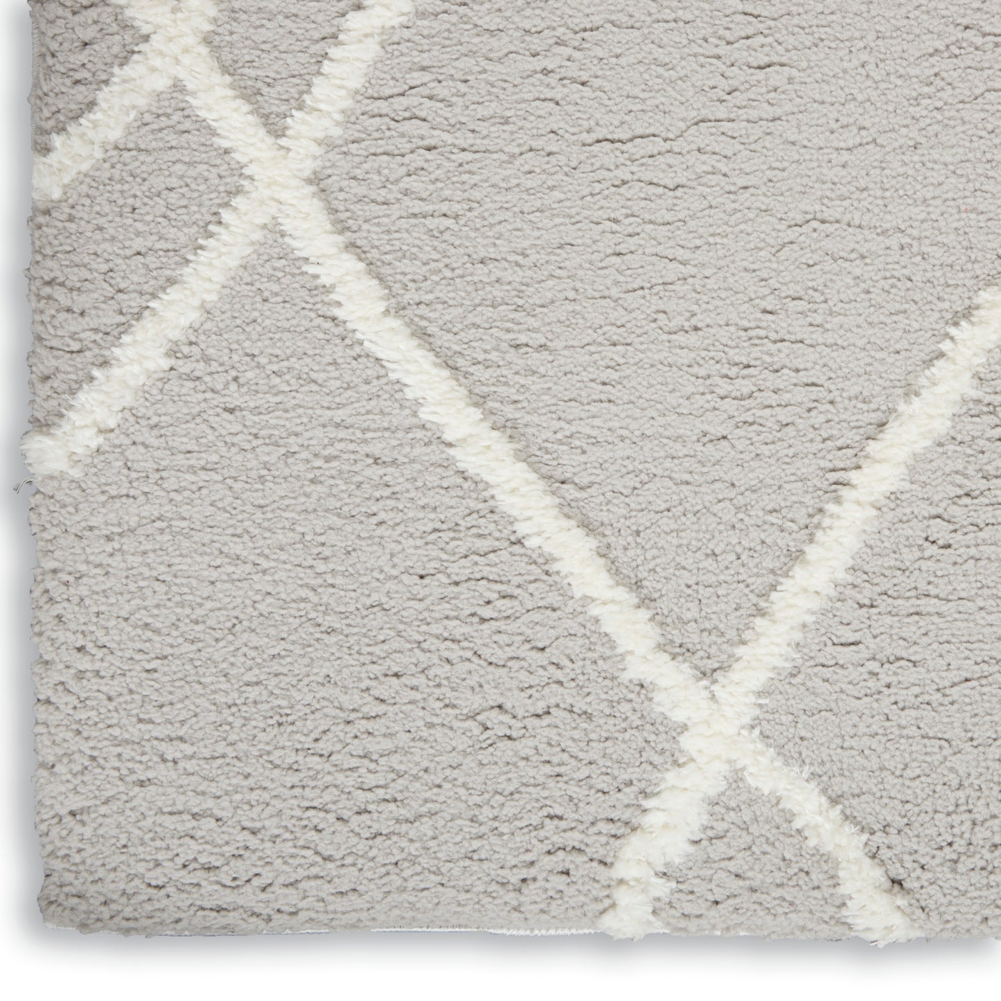 Nourison Home Feather Soft FEA02 Grey Ivory  Contemporary Tufted Rug