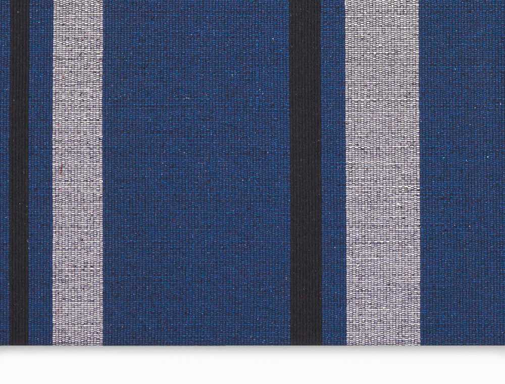 Calvin Klein San Diego CK730 Cobalt Black  Contemporary Flat Weave Rug