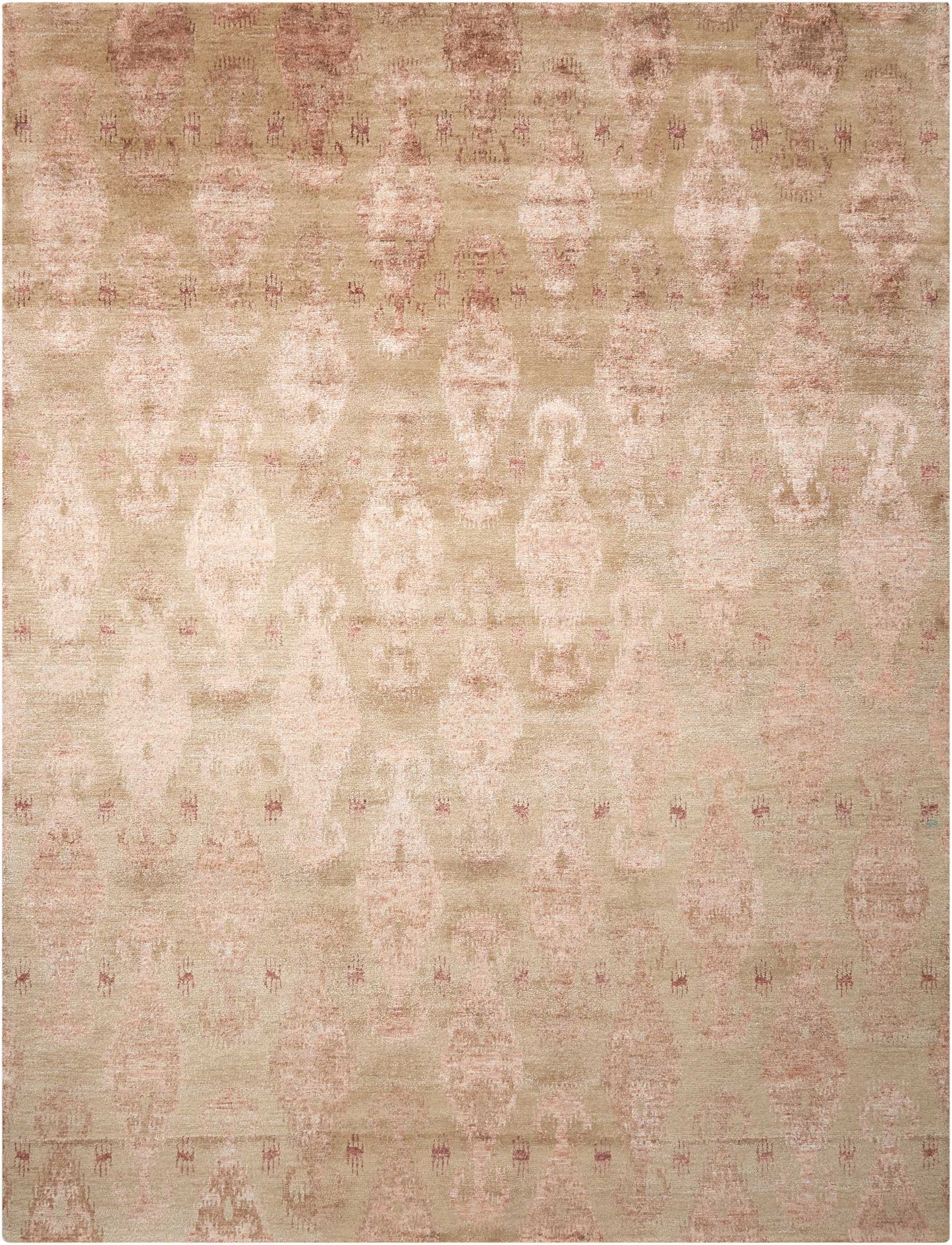 Nourison Home Silk Shadows SHA08 Sand  Transitional Knotted Rug