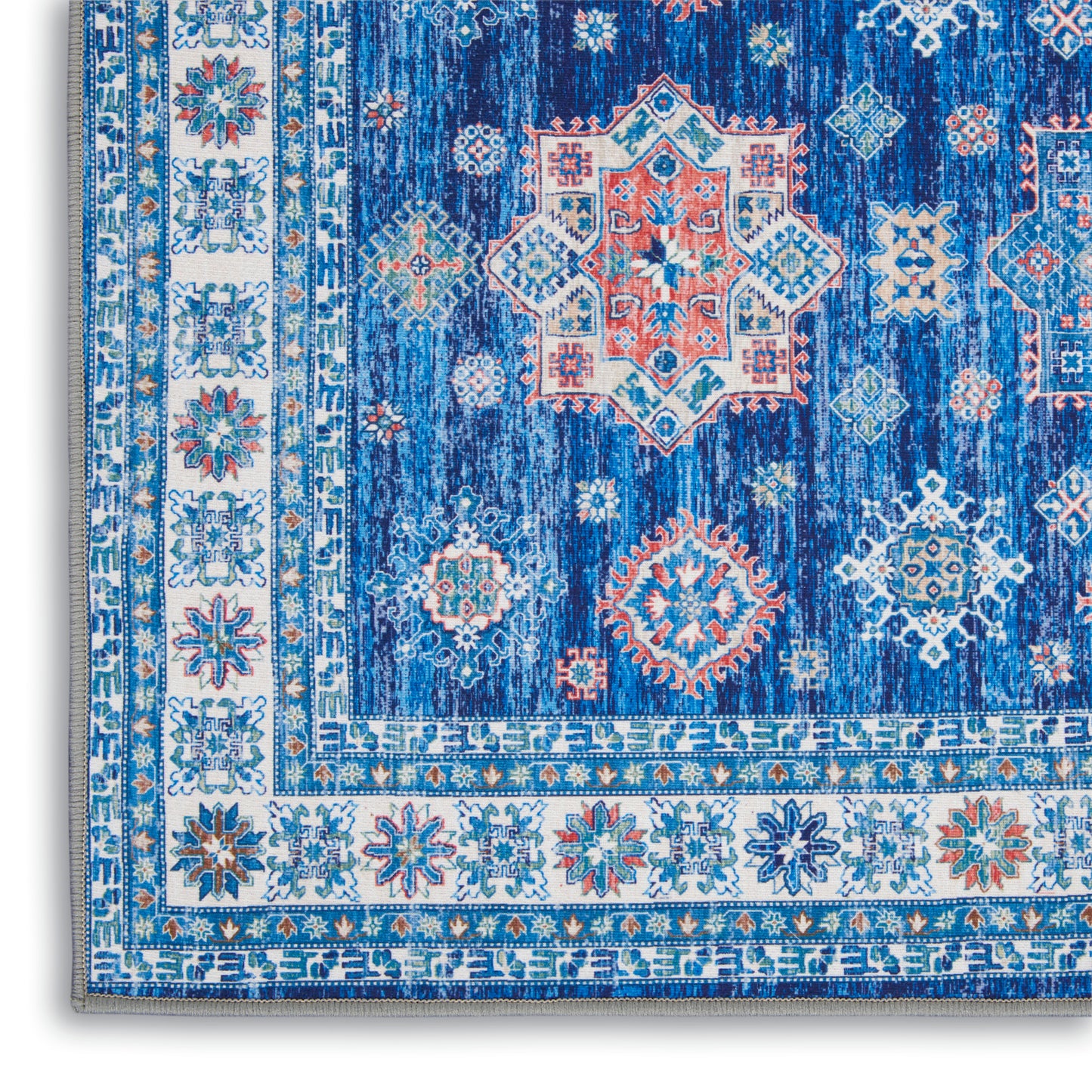 Nourison Home Fulton FUL02 Blue  Traditional Machinemade Rug