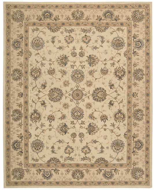Nourison Home Heritage Hall HE28 Cream Traditional Tufted Rug