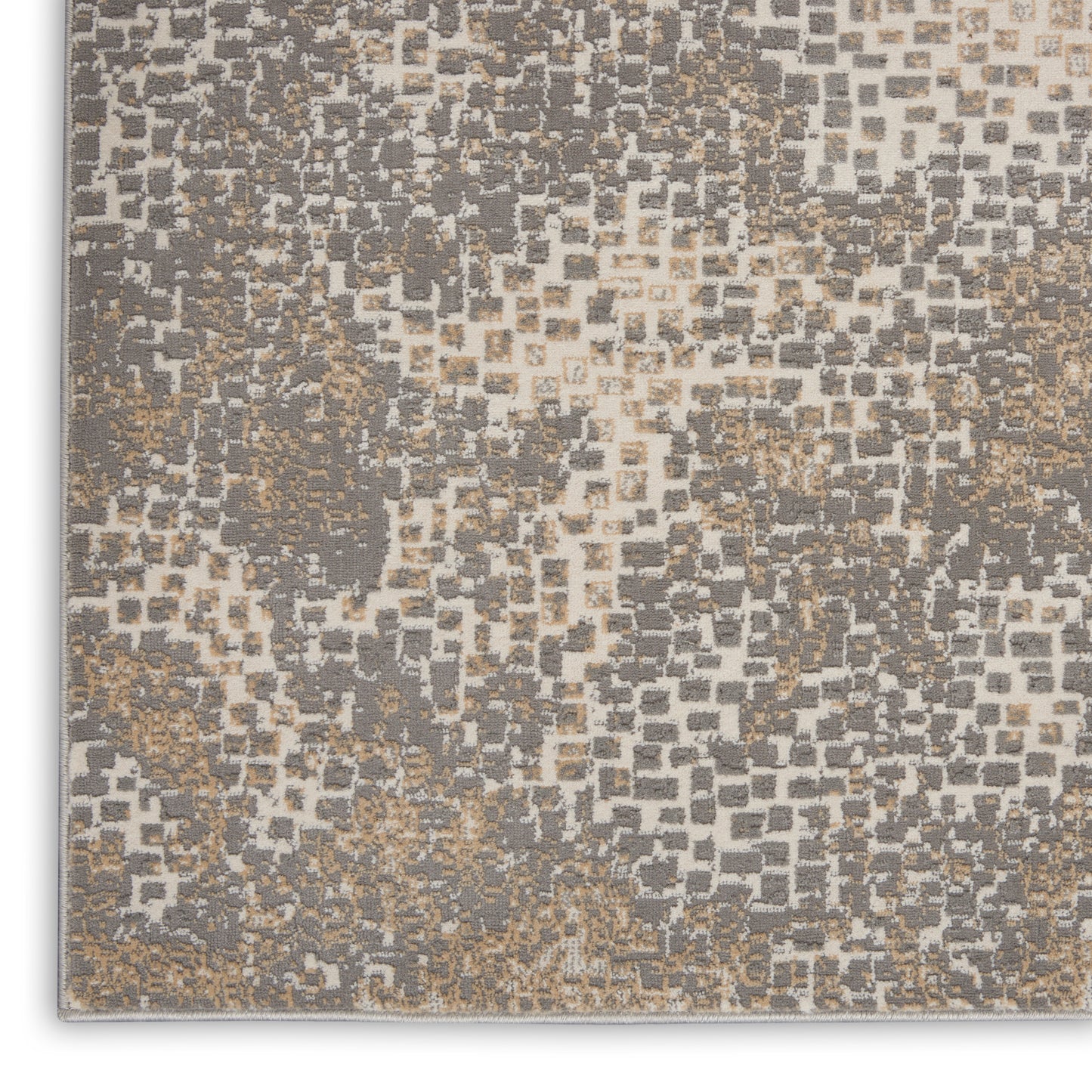 Michael Amini MA90 Uptown UPT02 Beige Grey  Contemporary Machinemade Rug