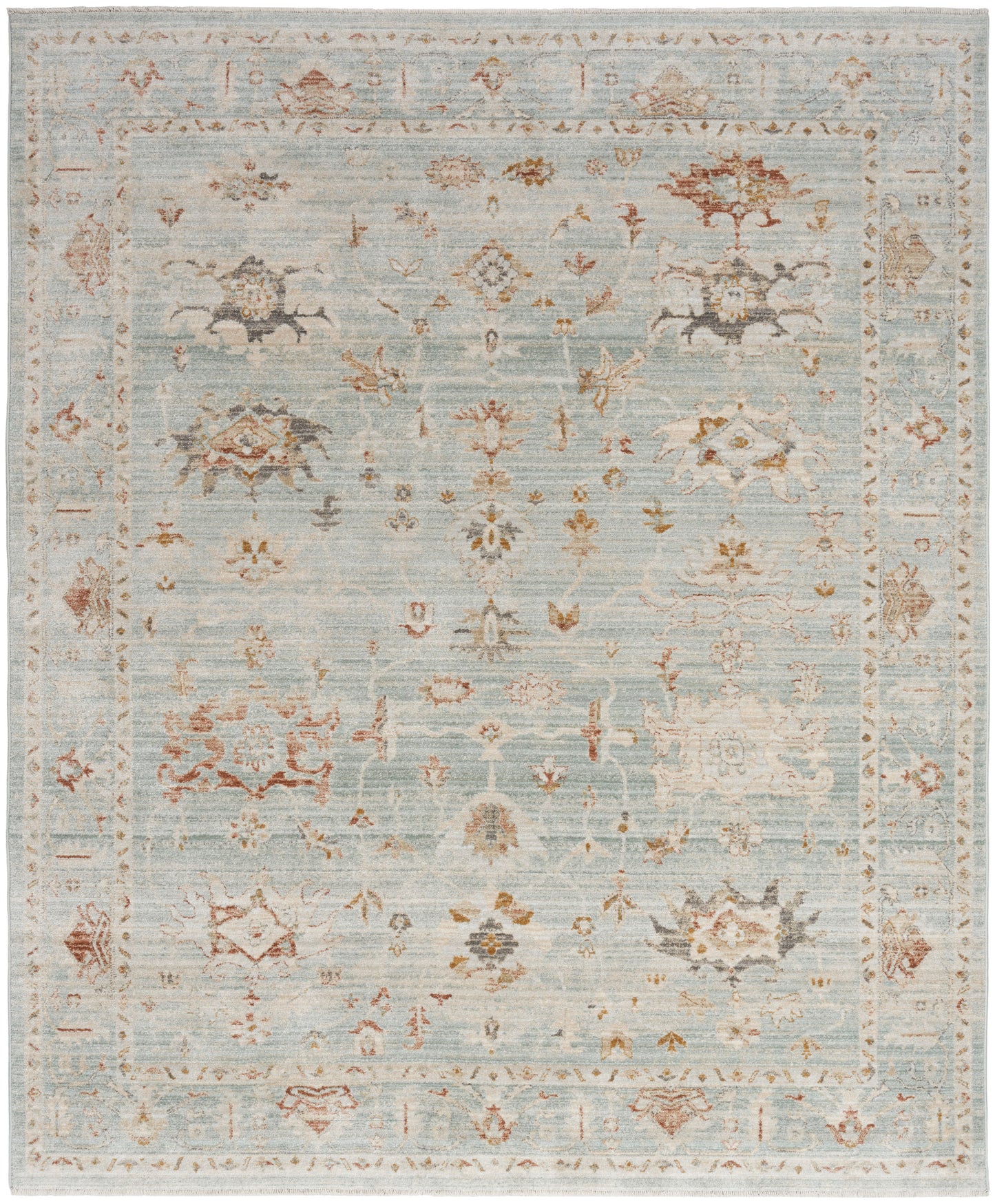 Nourison Home Oases OAE02 Light Blue  Traditional Machinemade Rug