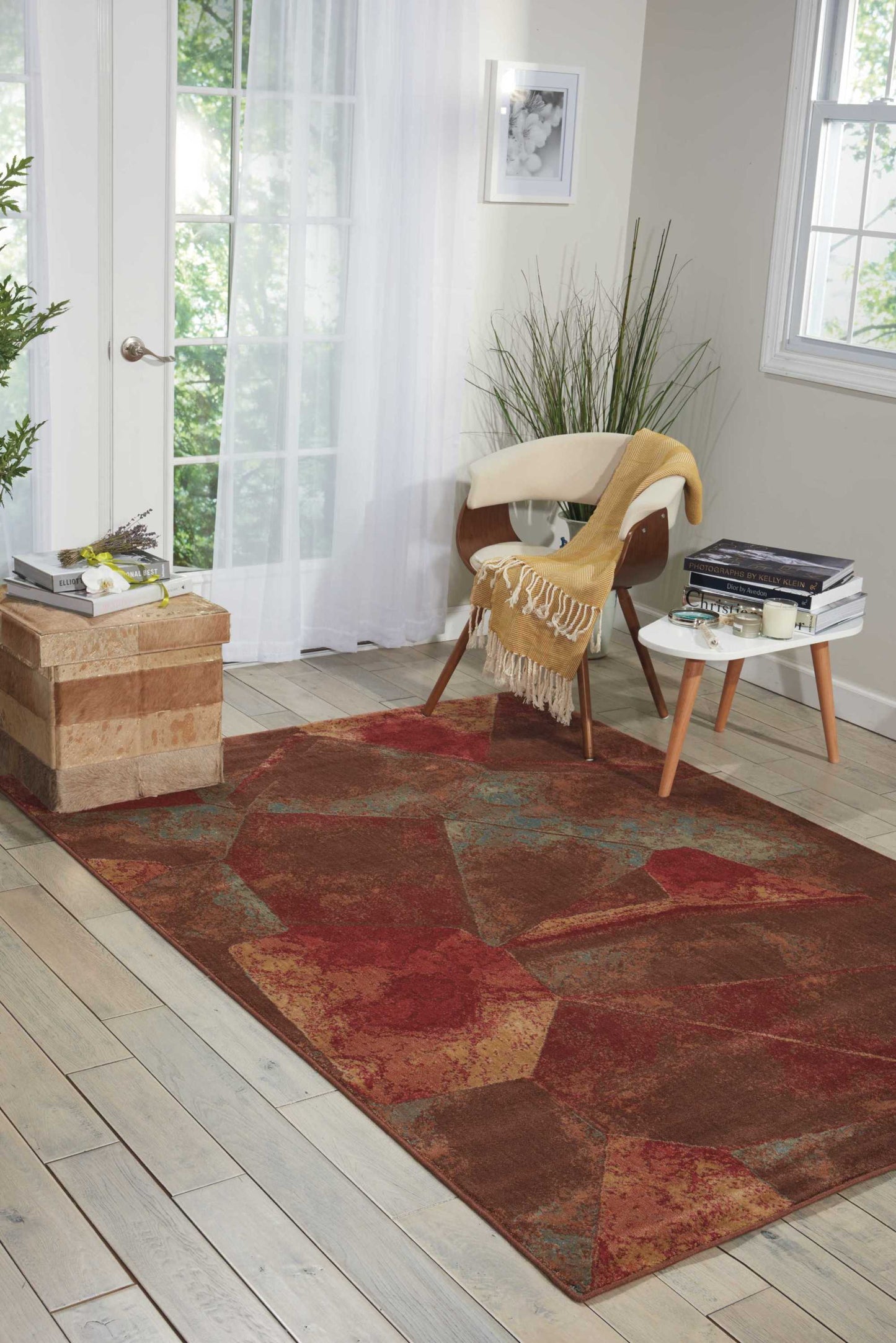 Nourison Home Somerset ST77 Multicolor  Contemporary Machinemade Rug