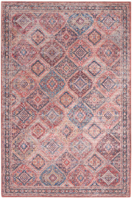 Nicole Curtis Machine Washable Series 1 SR103 Multicolor Traditional Machinemade Rug