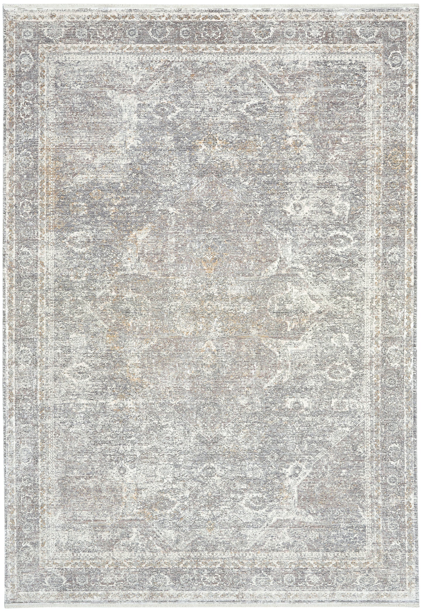 Nourison Home Starry Nights STN03 Silver Cream Traditional Woven Rug