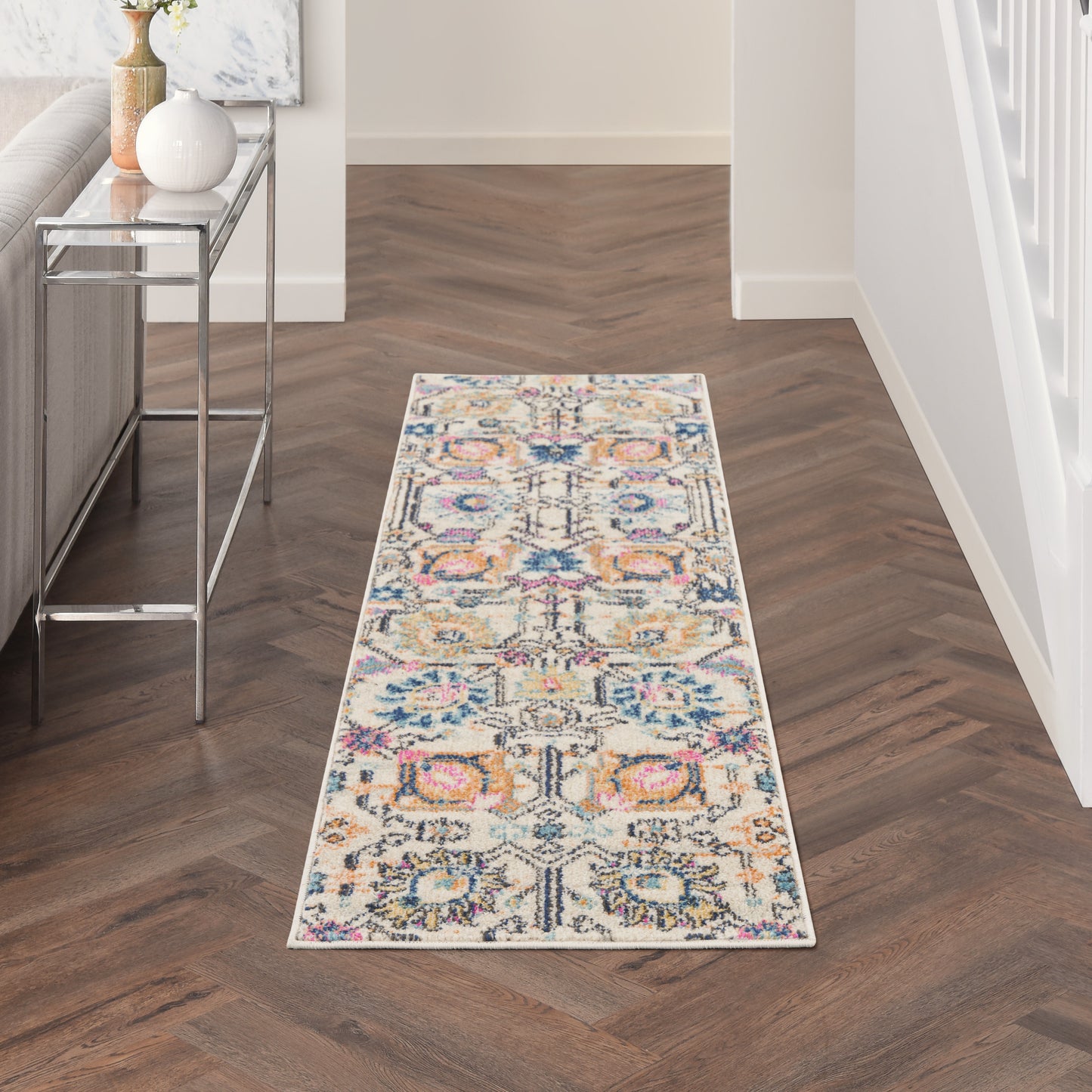 Nourison Home Passion PSN01 Ivory Multi  Transitional Machinemade Rug
