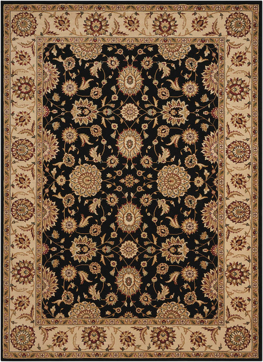 Nourison Home Persian Crown PC002 Black Traditional Machinemade Rug
