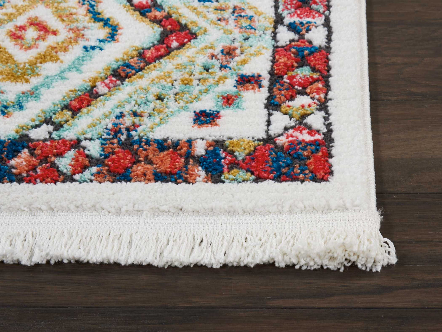 Nourison Home South Western NAV02 White  Transitional Machinemade Rug