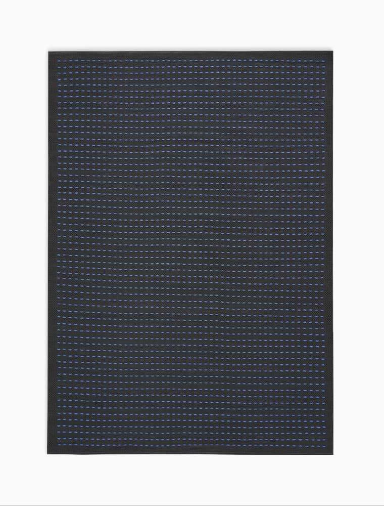 Calvin Klein Seattle CK740 Black Cobalt Contemporary Woven Rug