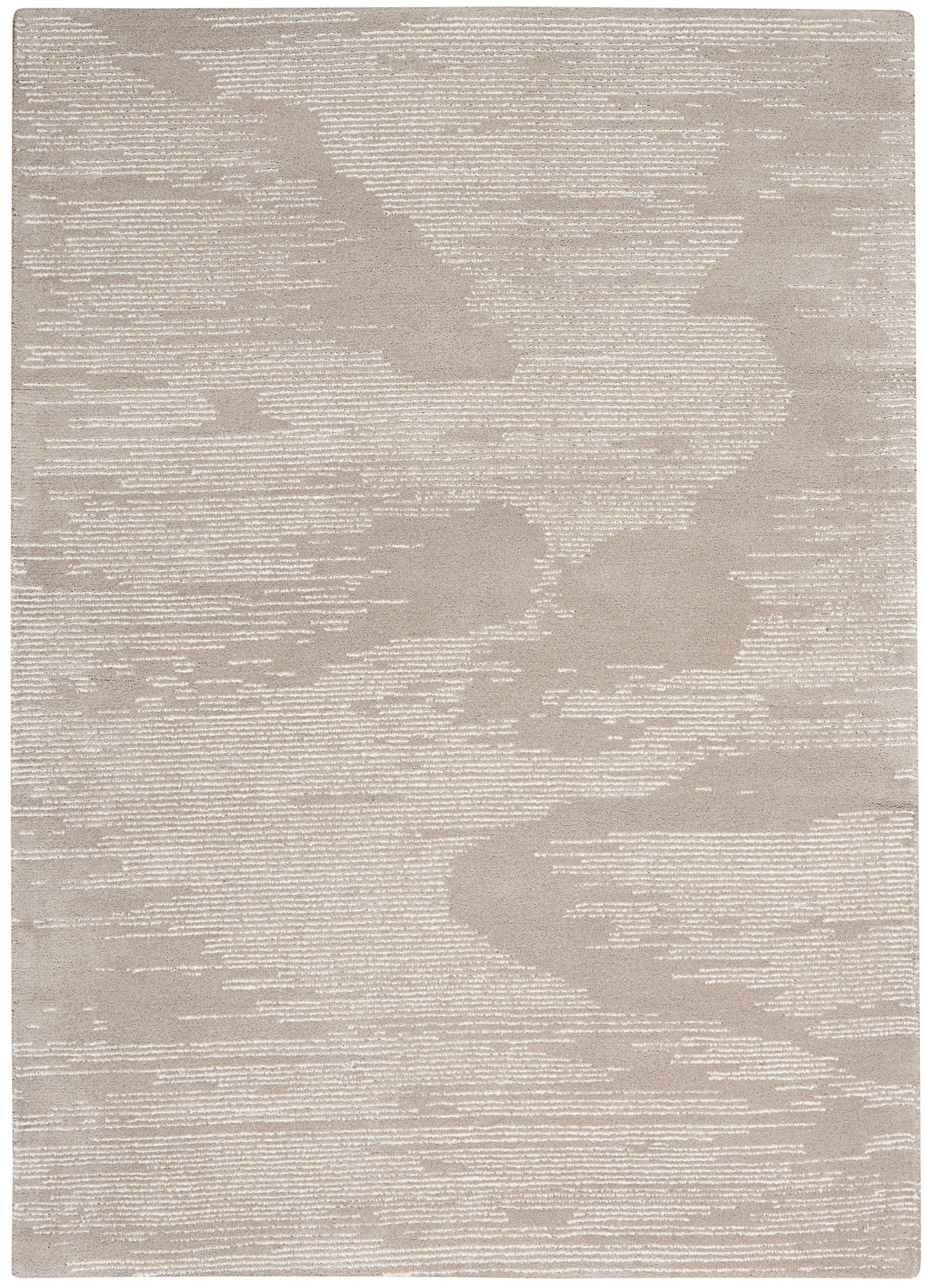 Michael Amini Ma30 Star SMR02 Taupe Ivory  Contemporary Tufted Rug