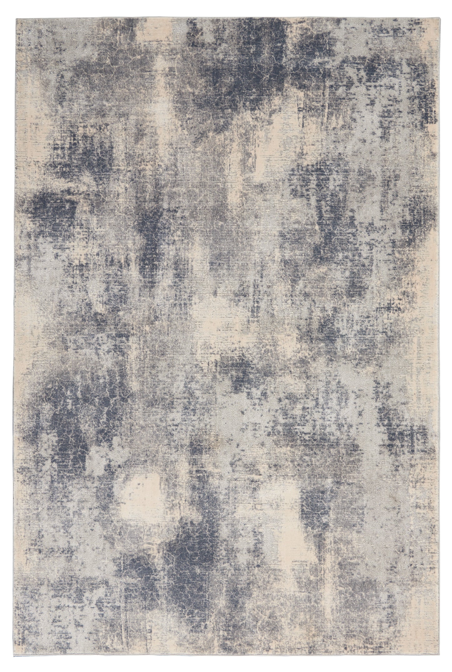 Nourison Home Rustic Textures RUS02 Blue Ivory  Contemporary Machinemade Rug