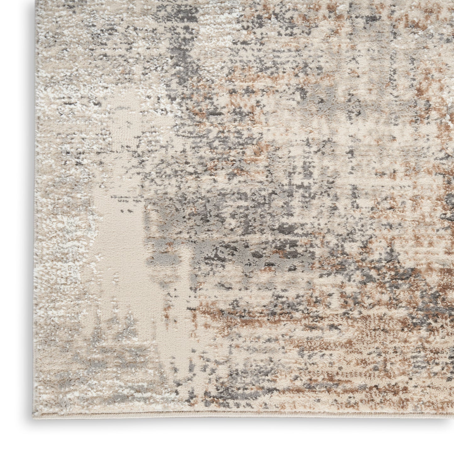 Nourison Home Sustainable Trends SUT04 Beige Grey  Contemporary Machinemade Rug