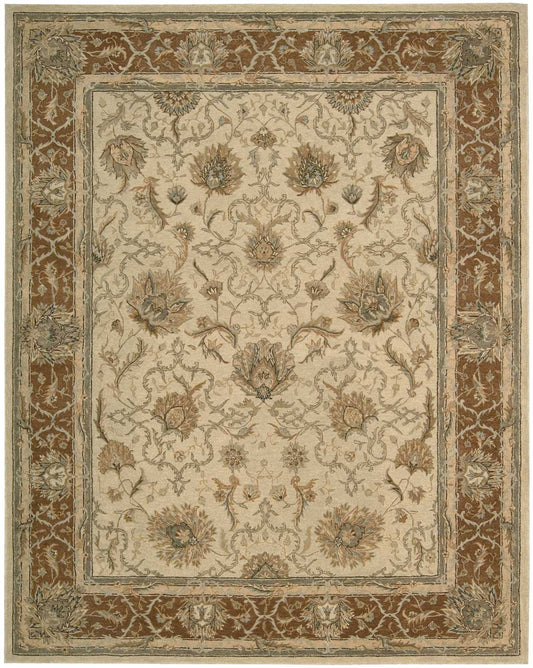 Nourison Home Heritage Hall HE27 Mist Traditional Tufted Rug