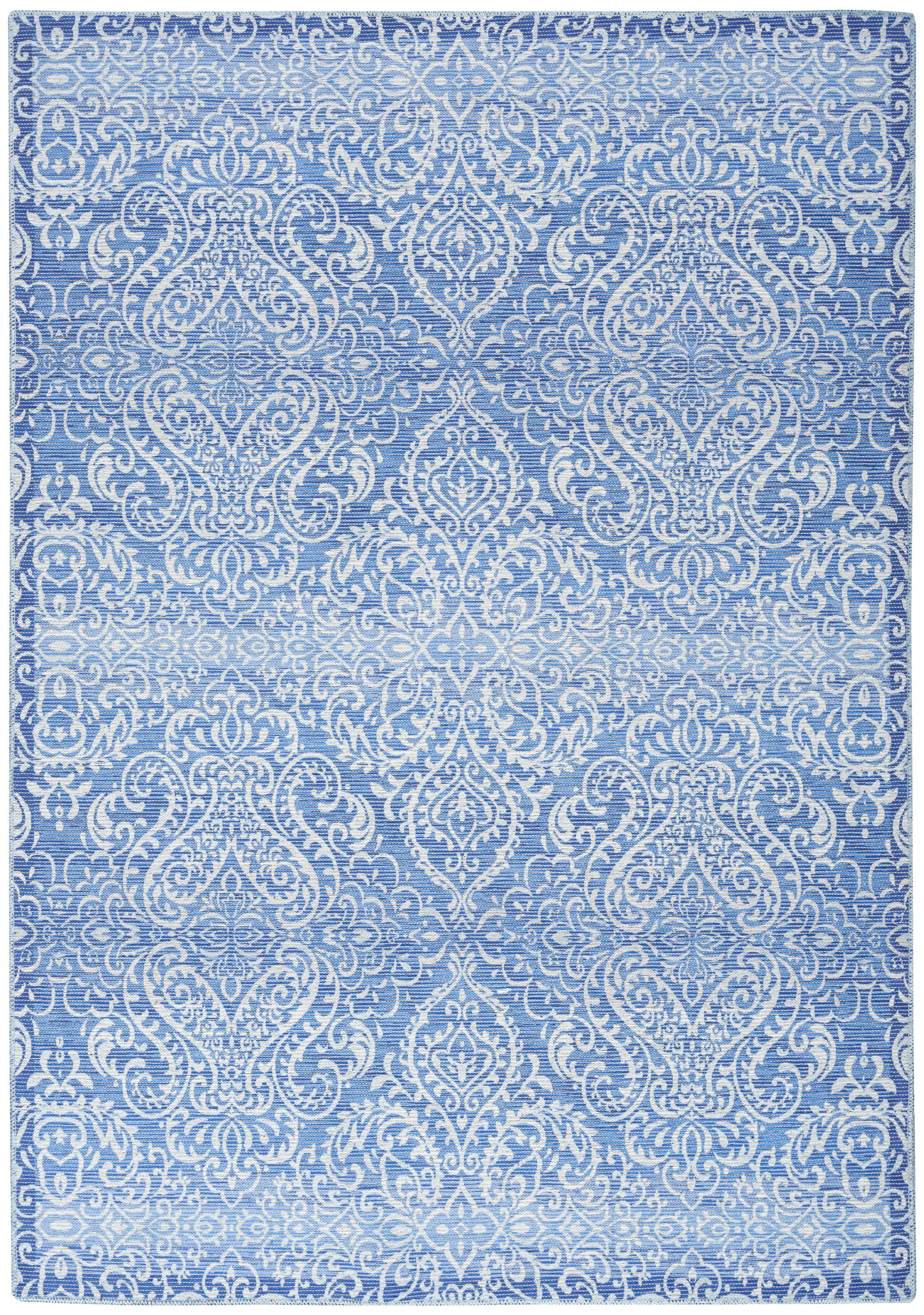 Waverly Washables Collection WAW03 Blue Contemporary Machinemade Rug