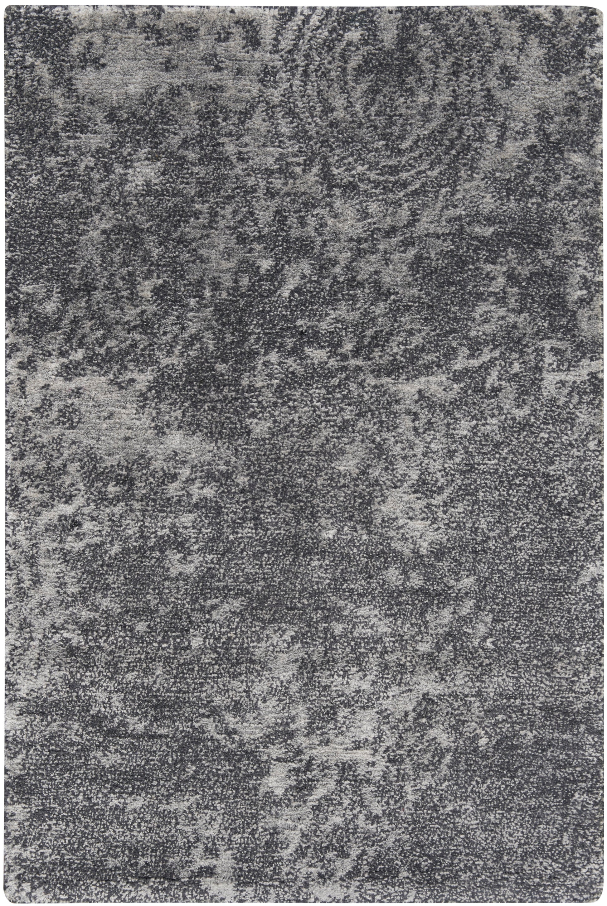 Nourison Home Silk Shadows SHA14 Graphite Transitional Knotted Rug