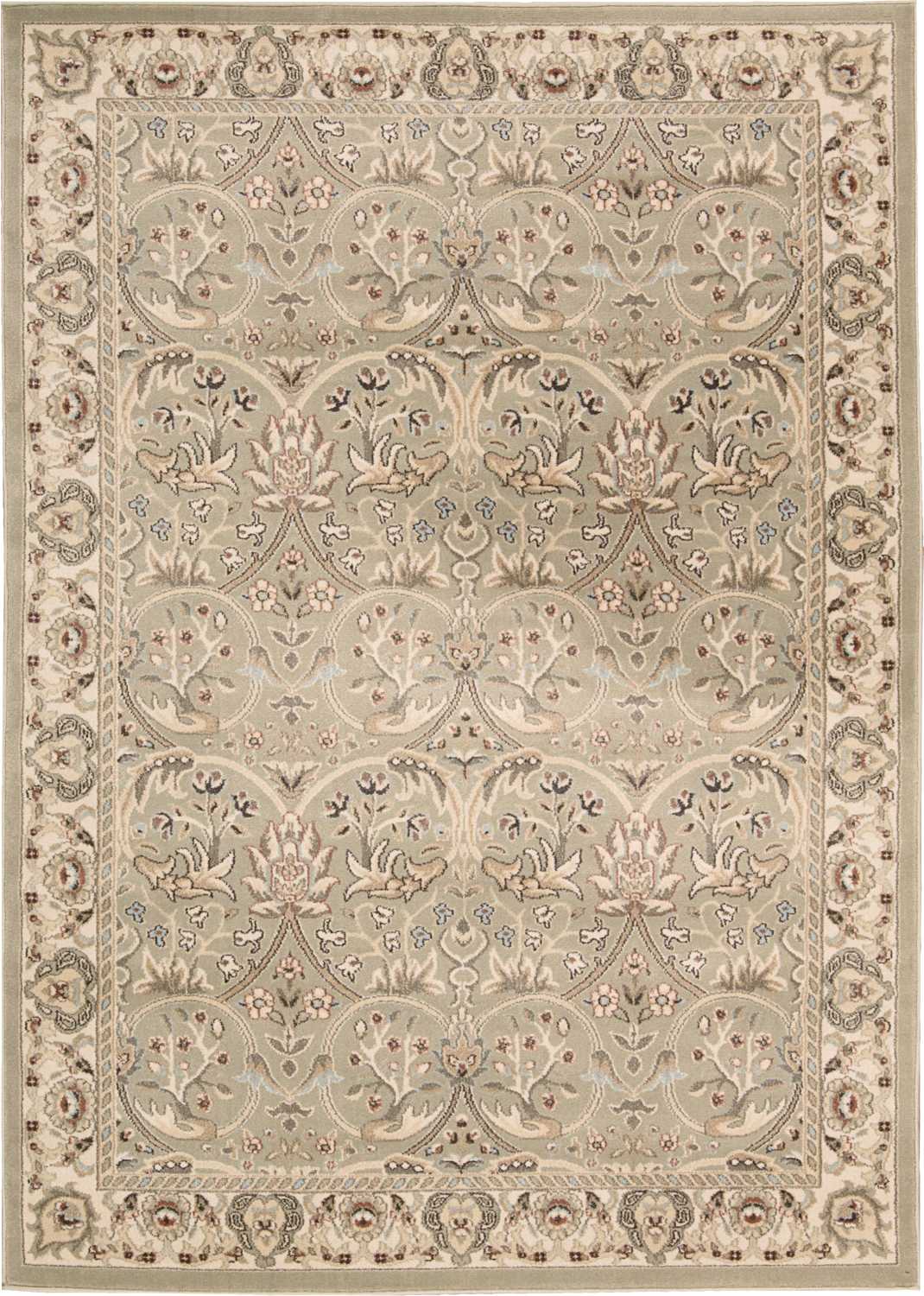 Nourison Home Walden WAL03 Light Green  Traditional Machinemade Rug