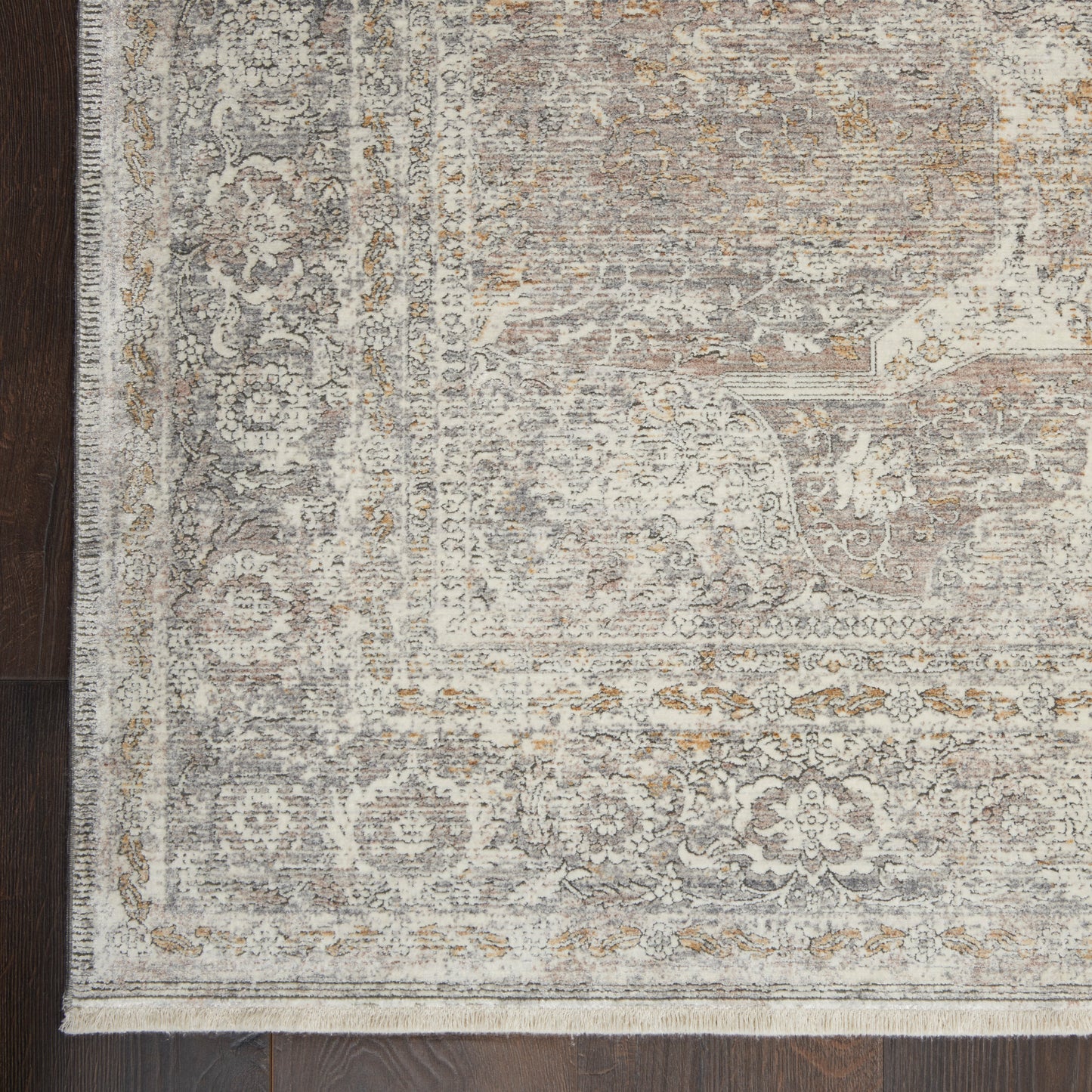 Nourison Home Starry Nights STN03 Silver Cream  Traditional Woven Rug