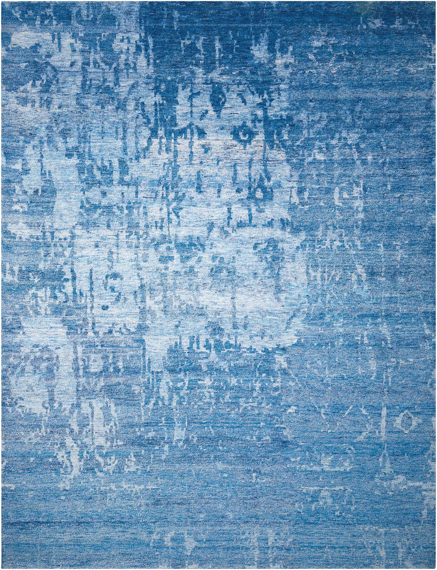 Nourison Home Silk Shadows SHA10 Ocean  Transitional Knotted Rug