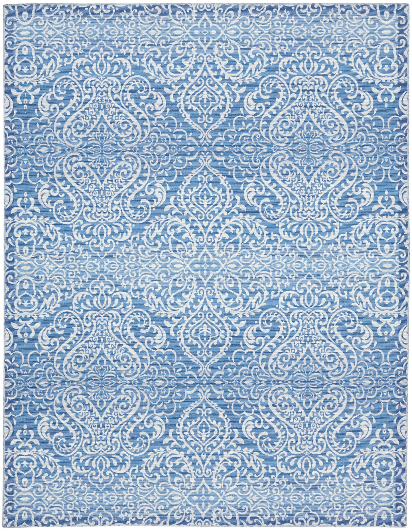 Waverly Washables Collection WAW03 Blue  Contemporary Machinemade Rug