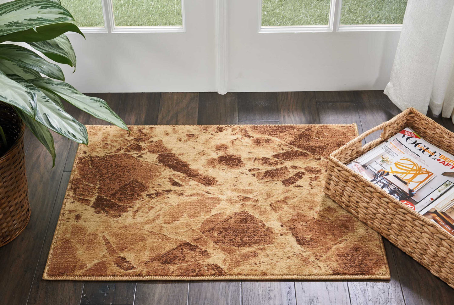 Nourison Home Somerset ST745 Latte  Contemporary Machinemade Rug