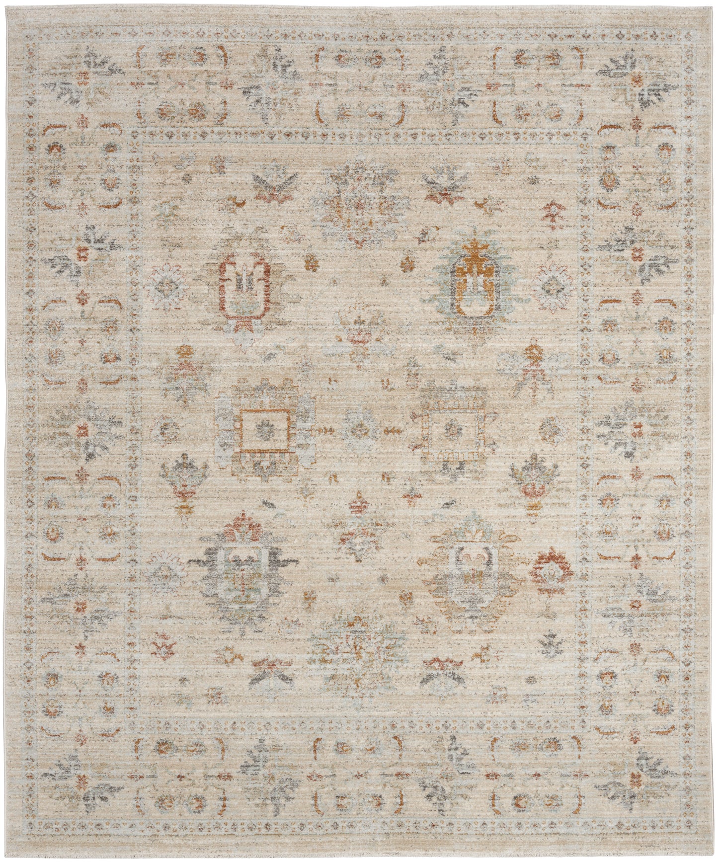 Nourison Home Oases OAE01 Ivory Beige  Traditional Machinemade Rug